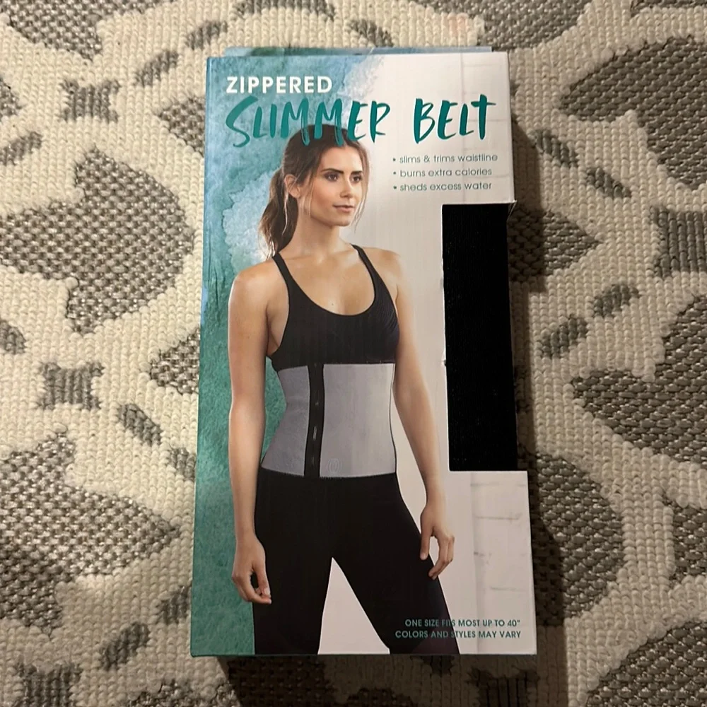 Workout Exercise Zippered Slimmer Belt NEW - Picture 1 of 8